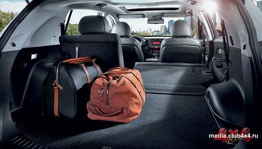 Багажник увеличен за счет удлинения заднего свеса на 70 мм