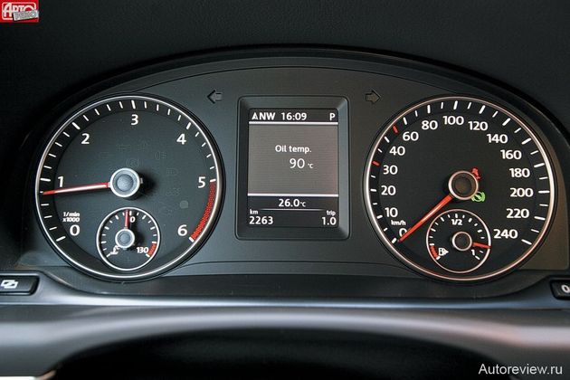 Приборы — гольфовские, только без а-ля спортивных «колодцев»