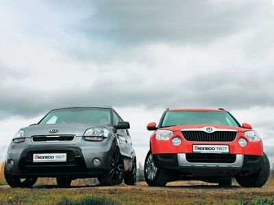 Skoda Yeti vs KIA Soul. Сундучки